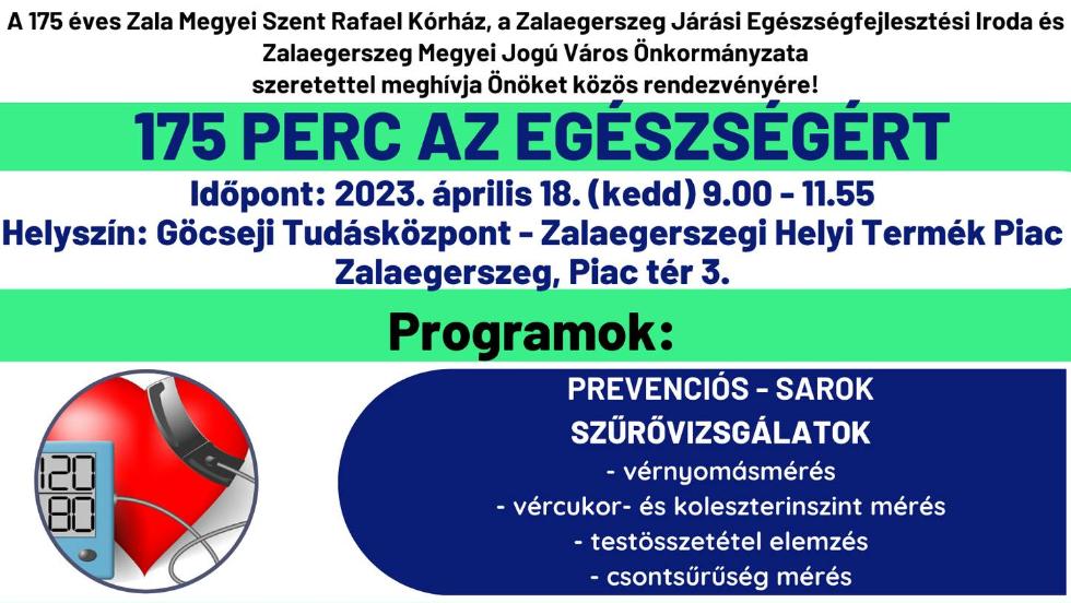 175 perc az egészségért 175 perc az egészségért