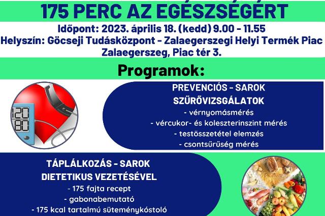 175 perc az egészségért 175 perc az egészségért