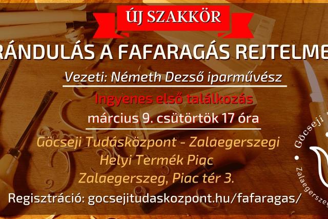 Fafaragó szakkör indul Fafaragó szakkör indul
