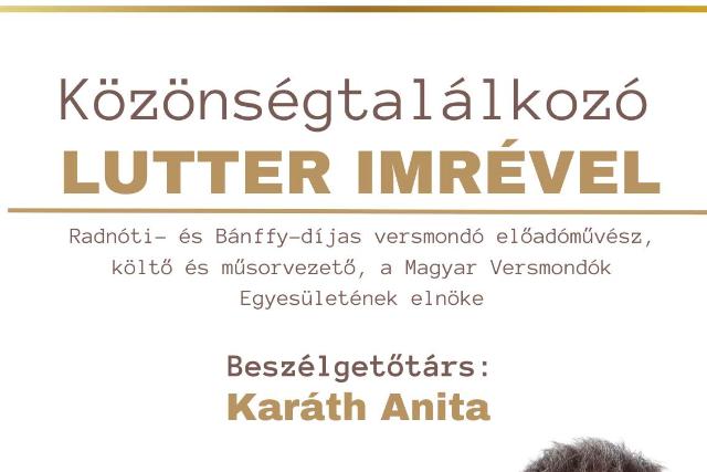 Közönségtalálkozó Lutter Imrével Közönségtalálkozó Lutter Imrével