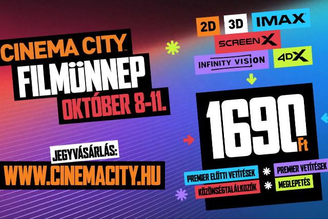 �jra a moziz�s� a f�szerep: P�rgesd fel az �szt a Cinema City Film�nneppel! (x)