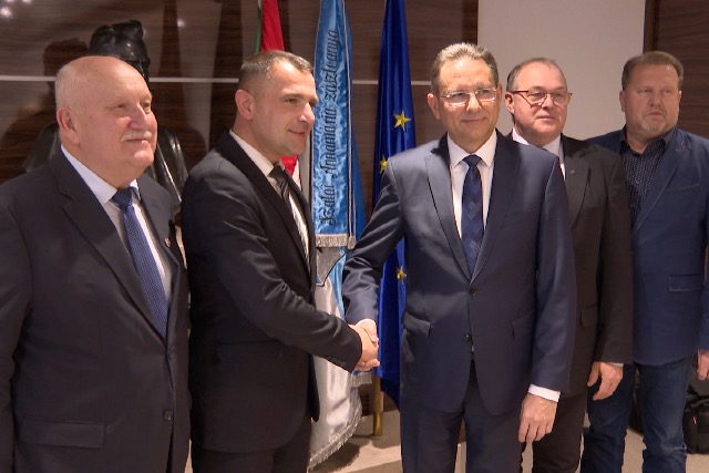 Horvát delegáció érkezett a vármegyeházára Horvát delegáció érkezett a vármegyeházára