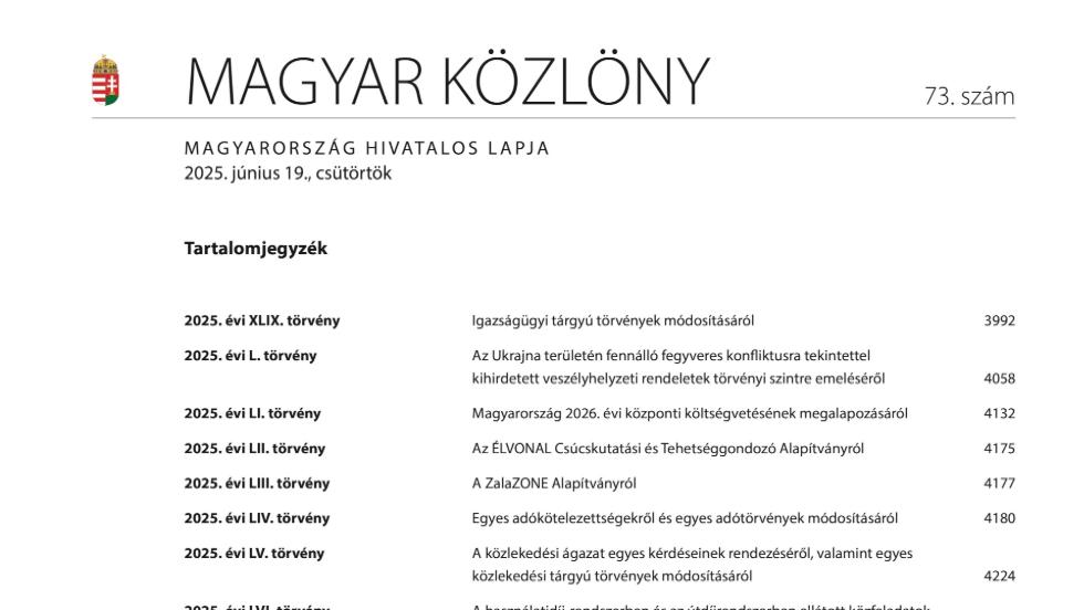 A tavaszi adcsomag vltozsai
