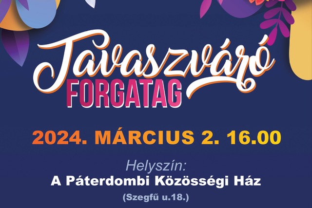 Tavaszváró forgatag Páterdombon Tavaszváró forgatag Páterdombon