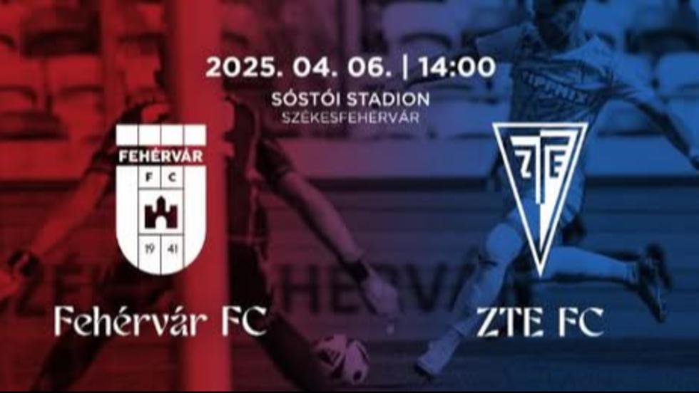 Vasárnap Fehérváron lép pályára a ZTE FC Vasárnap Fehérváron lép pályára a ZTE FC