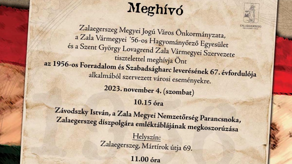 Megemlkezs a nemzeti gysznap alkalmbl Zalaegerszegen