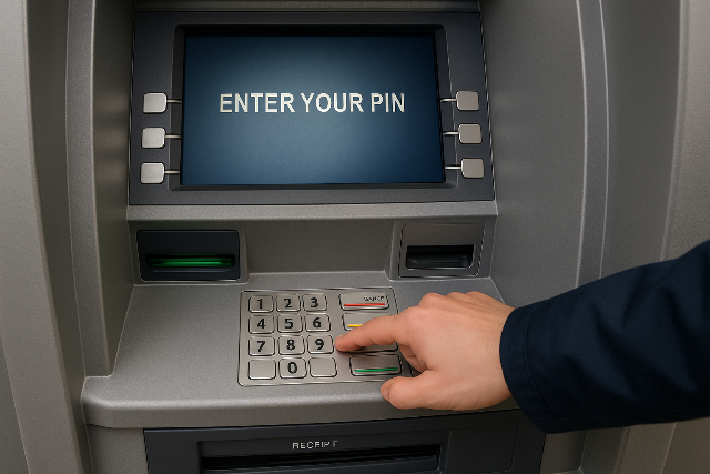 Mi történik, ha visszafelé írja be a PIN-kódját az ATM-be? Mi történik, ha visszafelé írja be a PIN-kódját az ATM-be?