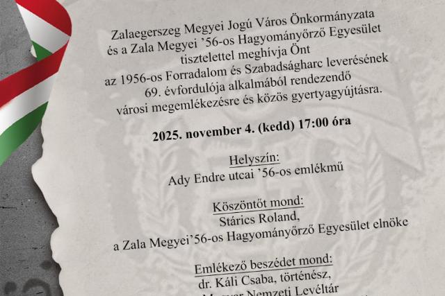 Ideiglenes útlezárás várható a városi megemlékezés idején Ideiglenes útlezárás várható a városi megemlékezés idején
