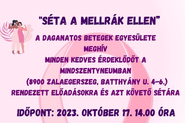 Séta a mellrák ellen Zalaegerszegen Séta a mellrák ellen Zalaegerszegen