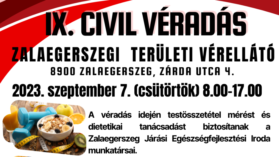 IX. Civil Véradás Zalaegerszegen IX. Civil Véradás Zalaegerszegen