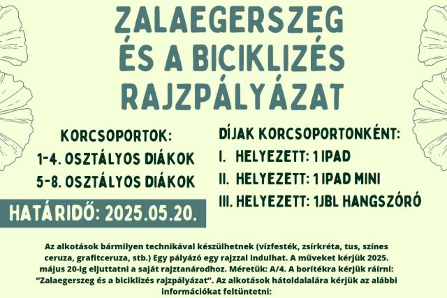 Rajzpályázat a kerékpározás jegyében Zalaegerszegen Rajzpályázat a kerékpározás jegyében Zalaegerszegen