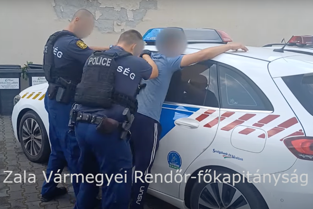 Tableteket lopott egy zalaegerszegi k�z�piskol�b�l – vide�n az elfog�s pillanata 