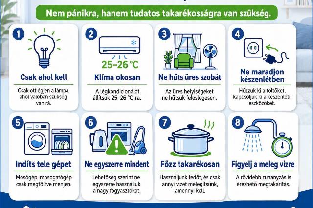Most minden kilowatt�ra sz�m�t! �gy sp�rolhat az energi�val