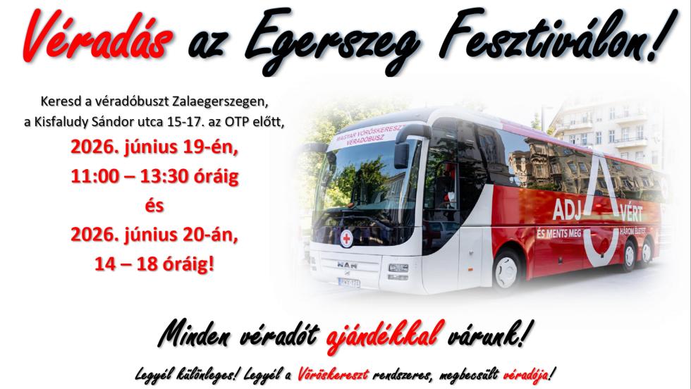 Véradás az EgerszegFeszten Véradás az EgerszegFeszten
