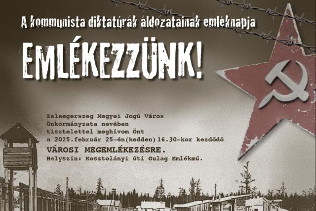 Vrosi megemlkezs a kommunista diktatrk ldozatainak emlknapjn