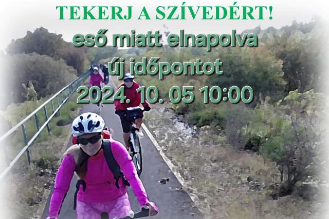 Az időjárás miatt elnapolták a Tekerj a szívedért! programot Az időjárás miatt elnapolták a Tekerj a szívedért! programot