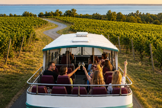 Indul az orsz�g els� hop-on hop-off borbusza a Balatonn�l
