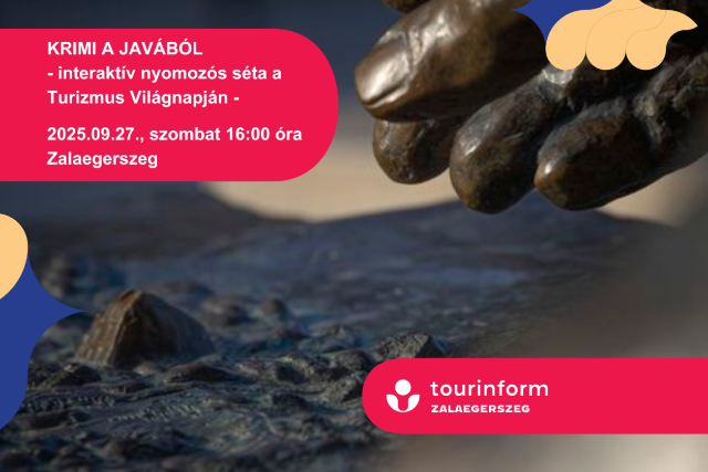Krimi a javából – interaktív nyomozós városnéző séta Zalaegerszegen Krimi a javából – interaktív nyomozós városnéző séta Zalaegerszegen