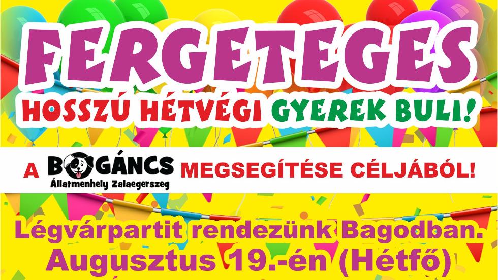 Légvárparti a Bogáncs Állatmenhely megsegítéséért Légvárparti a Bogáncs Állatmenhely megsegítéséért
