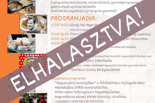 Az idjrs kzbeszlt: elhalasztjk a Gcsej zei – Village Food Fesztivlt