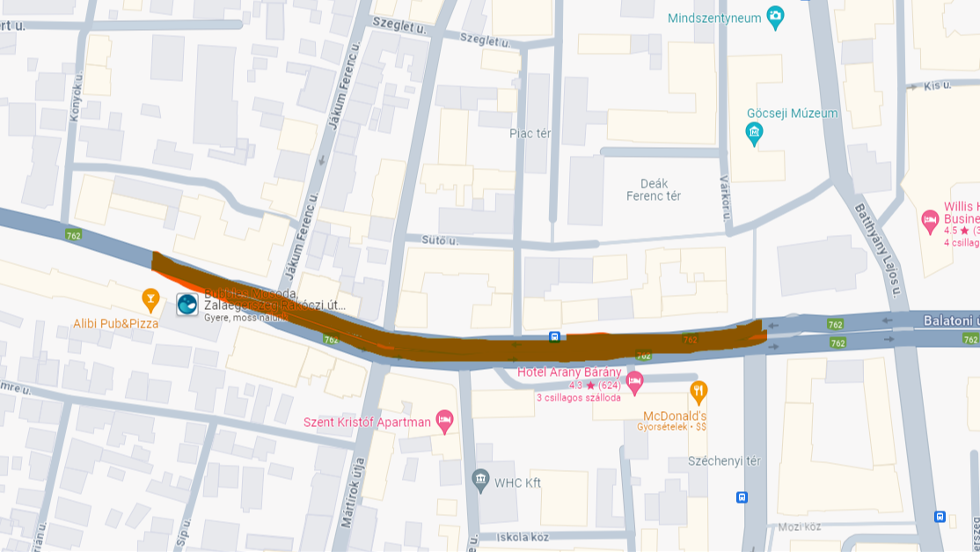 Gázvezeték-felújítás, forgalomkorlátozás a Kazinczy téren Gázvezeték-felújítás, forgalomkorlátozás a Kazinczy téren