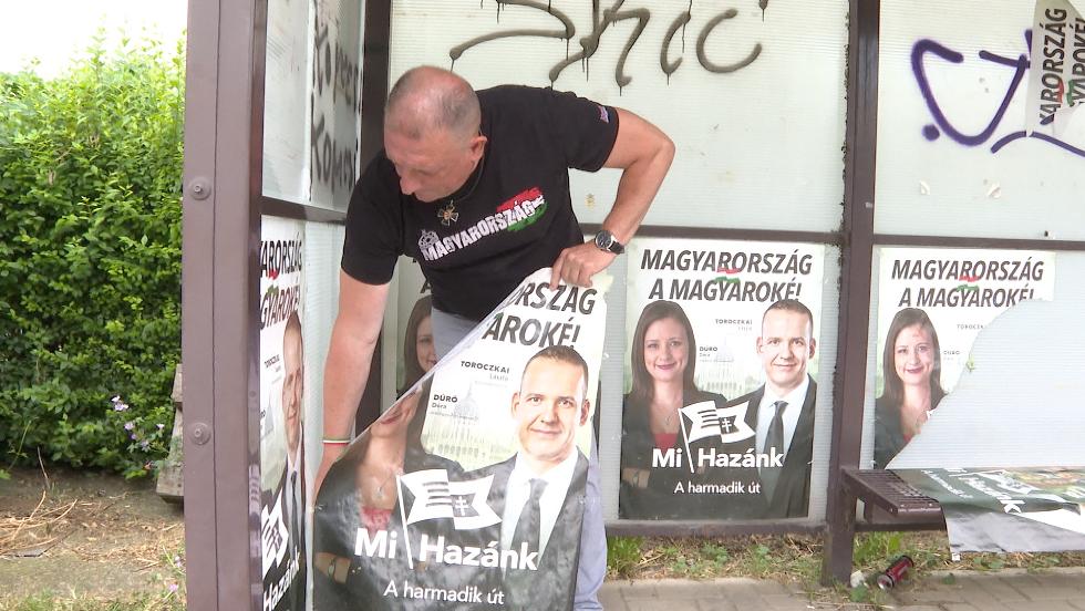 Zalaegerszegen is eltávolítják a választási plakátokat Zalaegerszegen is eltávolítják a választási plakátokat