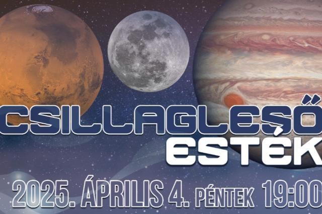 Hold, Mars, Jupiter – Csillagleső est az Apáczai udvarán Hold, Mars, Jupiter – Csillagleső est az Apáczai udvarán