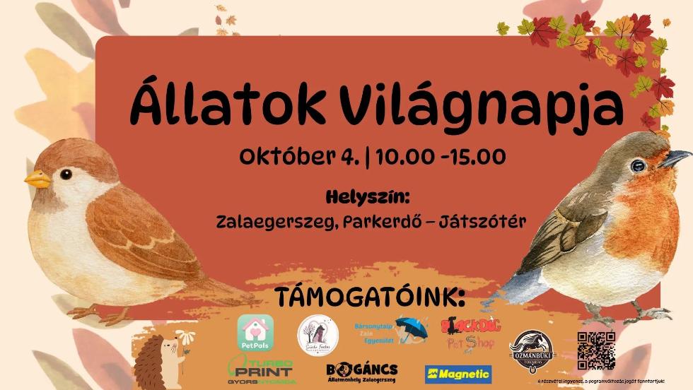 Állatok világnapja a zalaegerszegi Parkerdőben Állatok világnapja a zalaegerszegi Parkerdőben