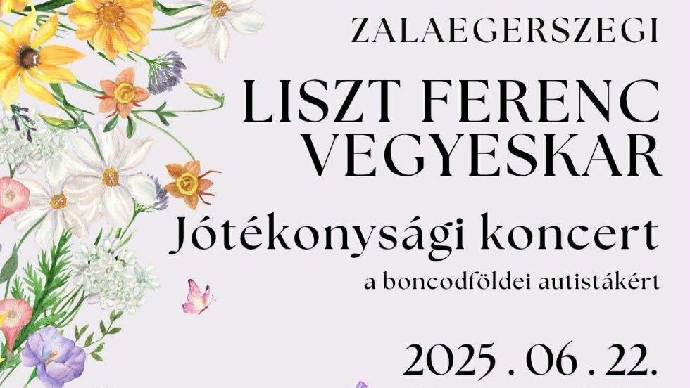 Jótékonysági koncert a boncodföldei autistákért Jótékonysági koncert a boncodföldei autistákért
