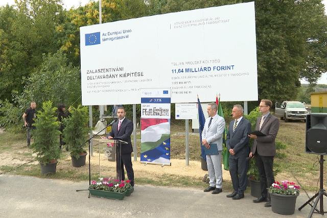 Megkezdt�k a zalaszentiv�ni deltav�g�ny kivitelez�s�t