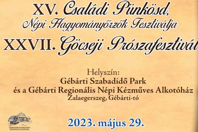 XXVII. Göcseji Prószafesztivál XXVII. Göcseji Prószafesztivál