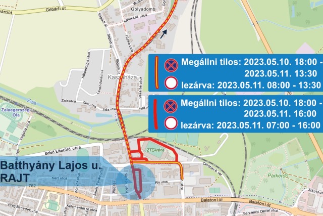 Mutatjuk, milyen tlezrsok vrhatk a Tour de Hongrie miatt Zalaegerszegen