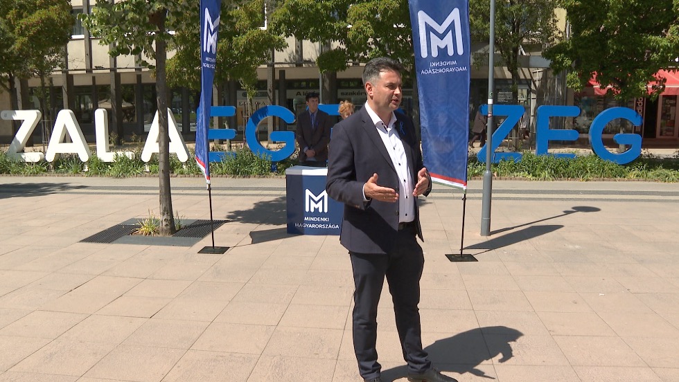 Zalaegerszegen kampnyolt Mrki-Zay Pter