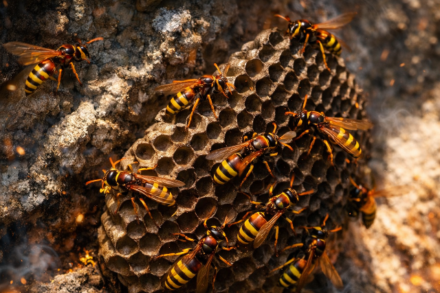 M�r rajzanak a l�darazsak