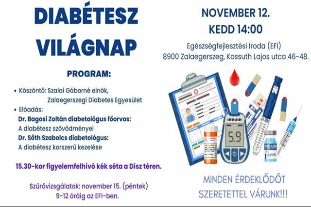 Diabétesz világnap Diabétesz világnap