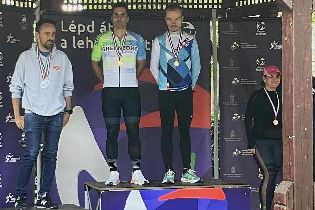 Zalaegerszegi sportolk a dobogn a Balatonszemesi Duatlon Orszgos Bajnoksgon