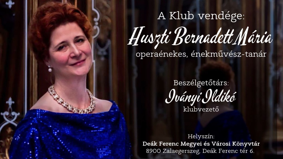 A Lokálpatrióta Klub vendége Huszti Bernadett Mária A Lokálpatrióta Klub vendége Huszti Bernadett Mária