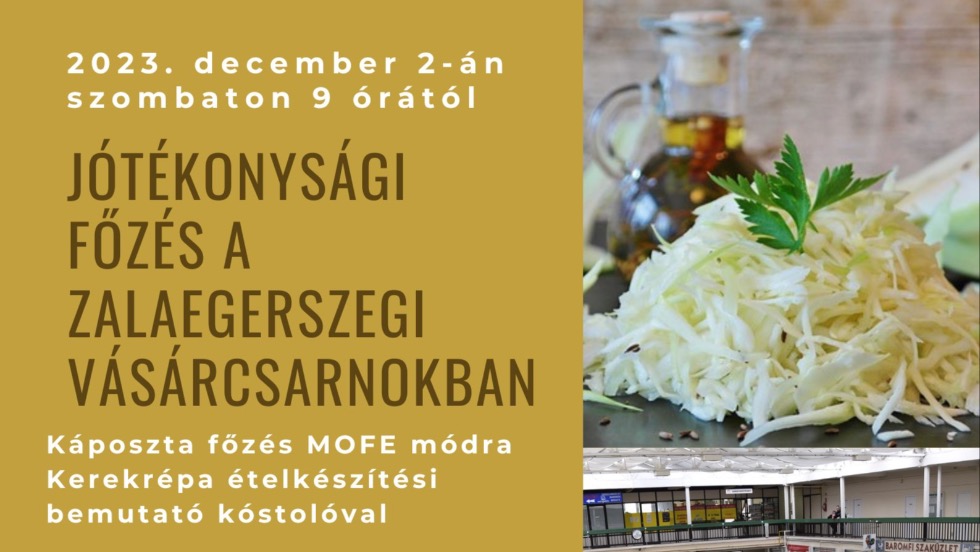 Jótékonysági főzés a zalaegerszegi Vásárcsarnokban Jótékonysági főzés a zalaegerszegi Vásárcsarnokban