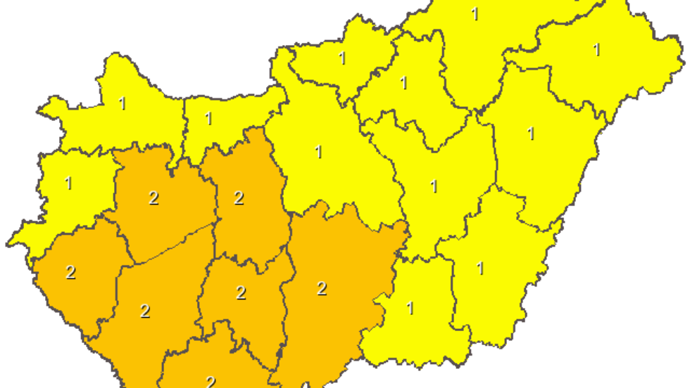 Msodfok riasztst adtak ki szllks veszlye miatt hat vrmegyre, kztk Zalra is