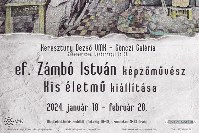 Ef. Z�mb� Istv�n zalaegerszegi ki�ll�t�s�nak megnyit�ja 