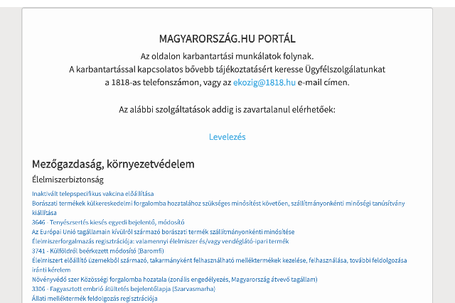 Vesz�lyes kiberbiztons�gi hiba miatt k�t napra le�llt a magyarorszag.hu