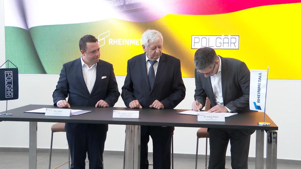 Együttműködési megállapodást kötött a Polgár Kft. és a Rheinmetall Hungary Zrt. Együttműködési megállapodást kötött a Polgár Kft. és a Rheinmetall Hungary Zrt.