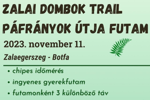 Zalai Dombok Trail: lehet nevezni a Pfrnyok tja futamra 