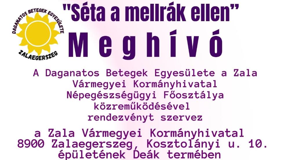 Figyelemfelhv sta a mellrk ellen Zalaegerszegen
