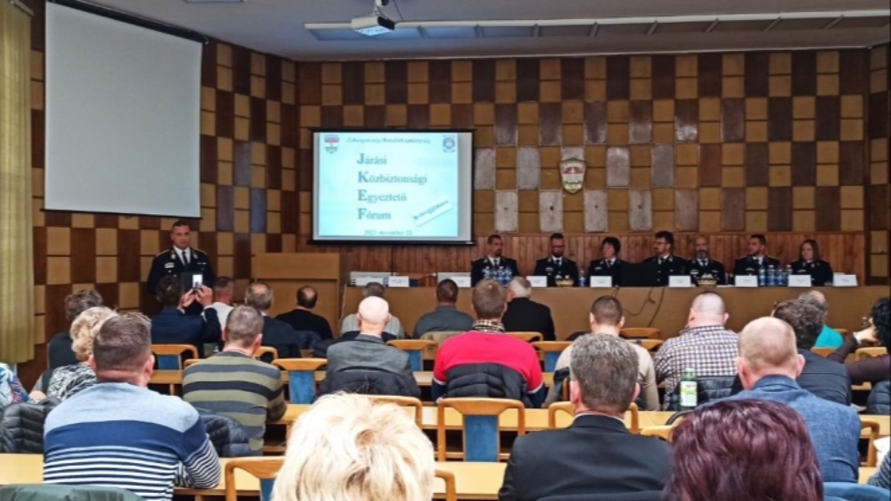 Jrsi Kzbiztonsgi Egyeztet Frumot tartottak a Zalaegerszegi Rendrkapitnysgon