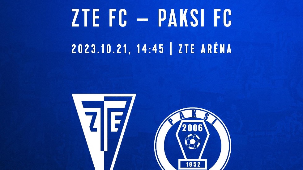 Szombaton a Paks együttesét fogadja a ZTE FC Szombaton a Paks együttesét fogadja a ZTE FC