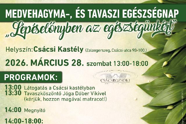 Medvehagyma-, �s Tavaszi Eg�szs�gnap – „Lep�sel�nyben az eg�szs�g�nk�rt”