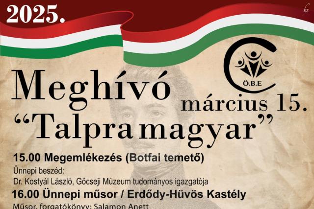 Március 15-i megemlékezés és ünnepi műsor Botfán Március 15-i megemlékezés és ünnepi műsor Botfán