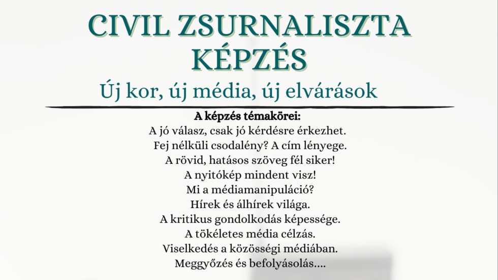 Civil zsurnaliszta kpzs Zalaegerszegen 