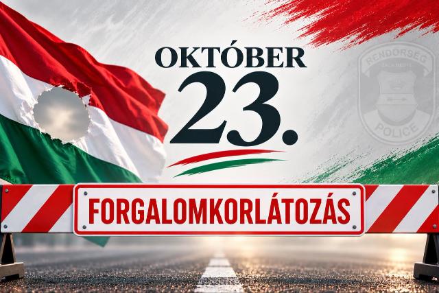 Forgalomkorl�toz�sra kell sz�m�tani okt�ber 23-�n Zalaegerszegen, Keszthelyen �s H�v�zen